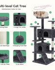 54 Inch Cat Tree, Indoor Cat High-rise Multi-story Tower ( USA ONLY + 3 TO 5 DAYS SHIPPING)