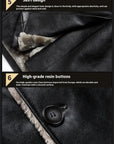 Men's Mid-length  Collar Sheepskin Thickened Fur Overcoat Coat