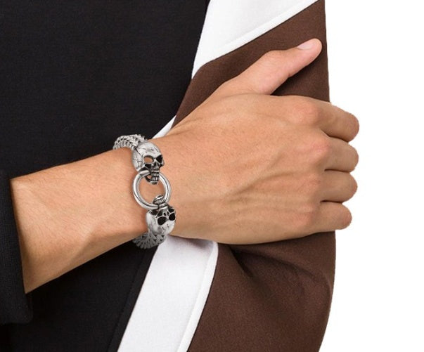 Titanium steel men&#39;s bracelet