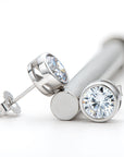 0.5 / 1 Carat Moissanite Stud Earrings MEN