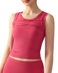 Women’s Breathable Sports Vest – Padded Fitness Yoga Top