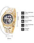 Full Bore Automatic Hollow Mechanical Men's Watch