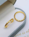 18k Gold Rhombus Ring Small Fragrance Ring FOR WOMEN