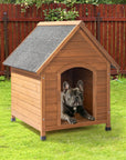 Black Asphalt Roof Dog House ( USA ONLY +  3 TO 7 DAYS SHIPPING)