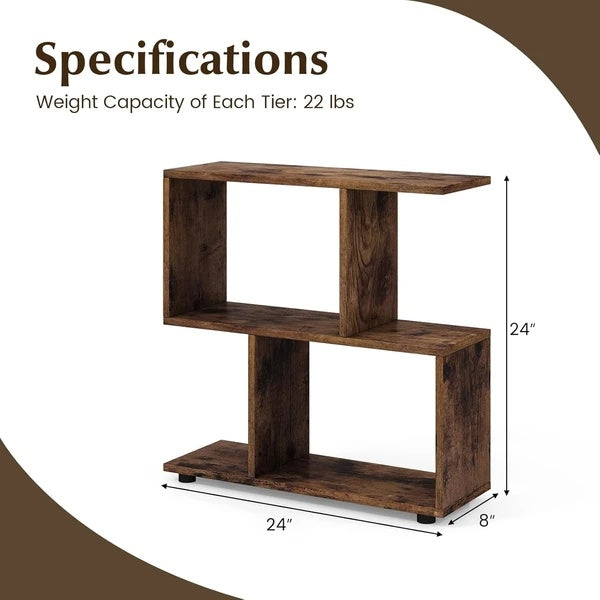 Transform Your Space With These Stylish 2-Tier Wooden Bookcases ( USA ONLY 3 TO 5 DAYS SHIPPING)