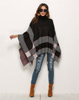 Cape sweater turtleneck sweater women