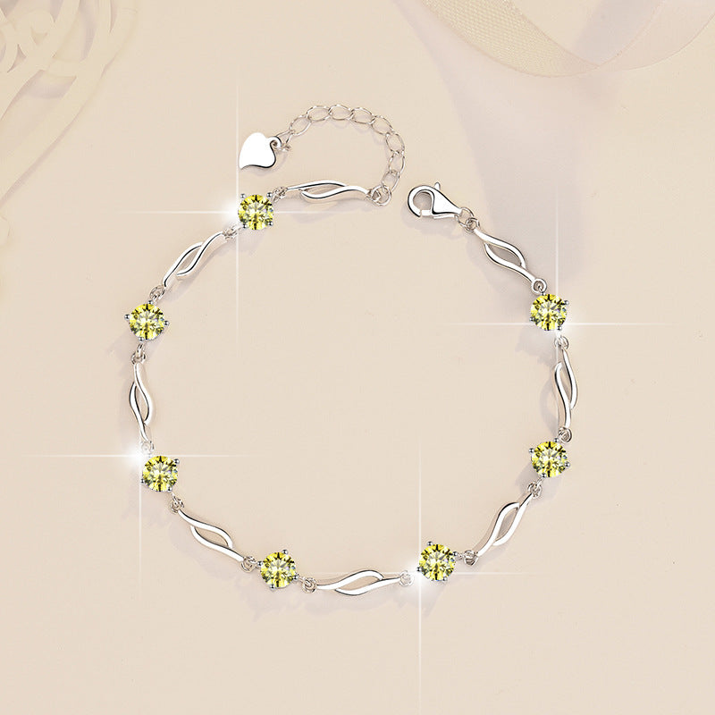 ✨ Dazzling Moissanite Bracelet – 0.5ct S925 Sterling Silver / Women’s Luxury Jewelry