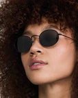 Oval Frame Retro Sunglasses women