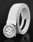 Belt Men's Leather Automatic Buckle