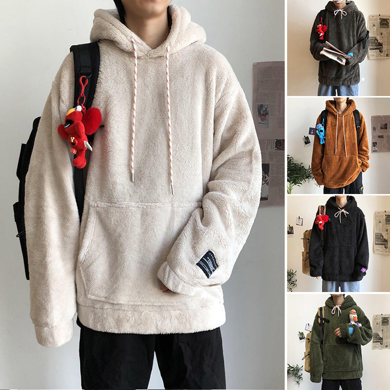 Plush hooded warm hoodie