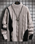 Loose Jacquard Sweater  MEN