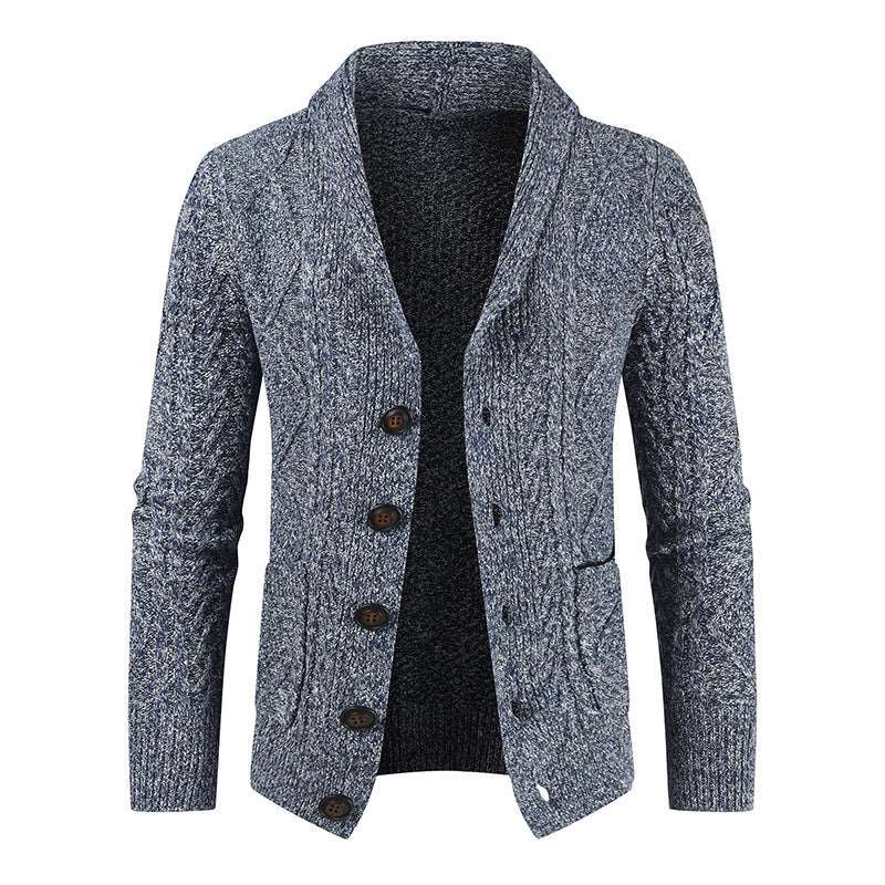 Chain Link Knit Cardigan Men&#39;s Fashion Loose Jacket Men