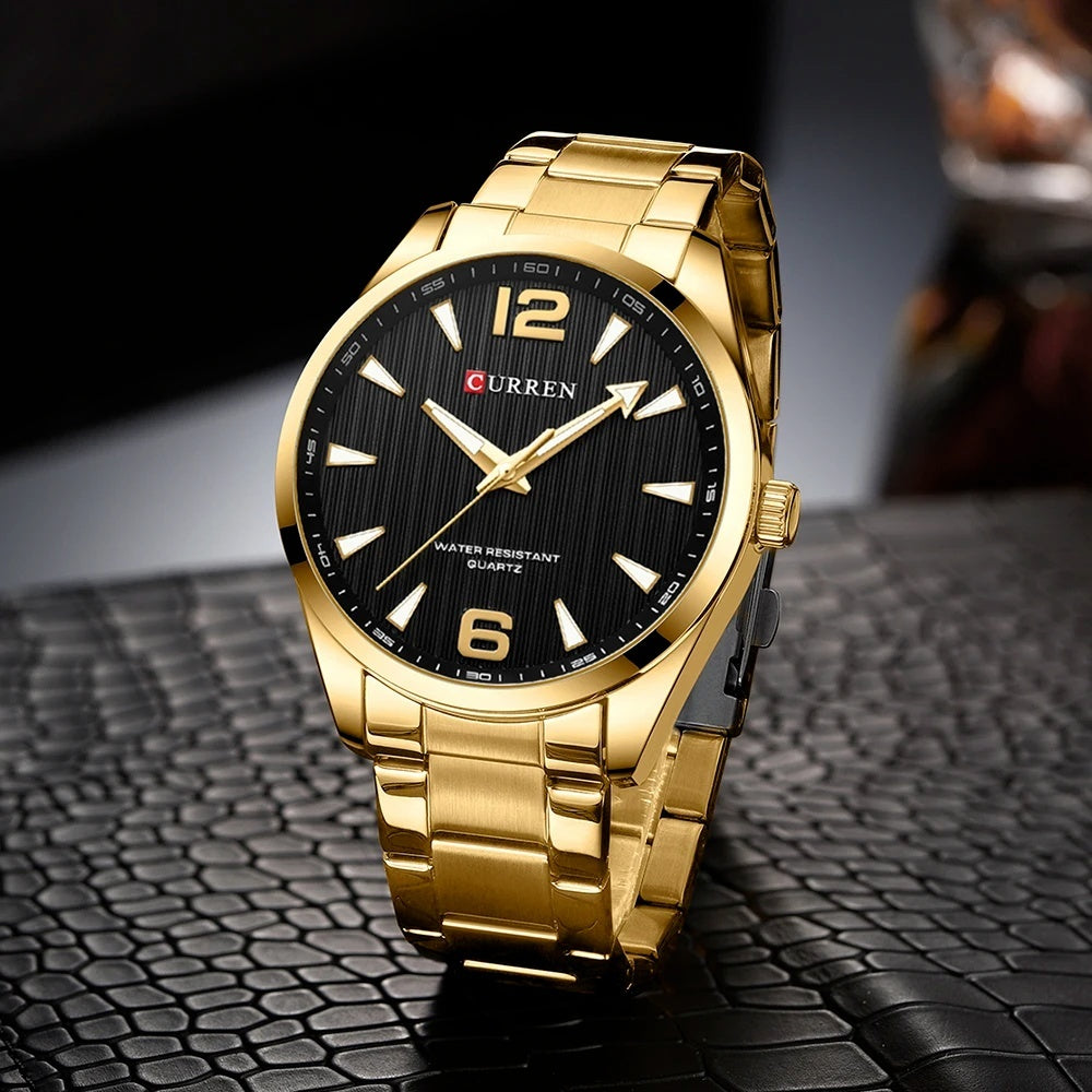 Men&#39;s Business Quartz Steel Belt Watch