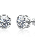 0.5 / 1 Carat Moissanite Stud Earrings MEN