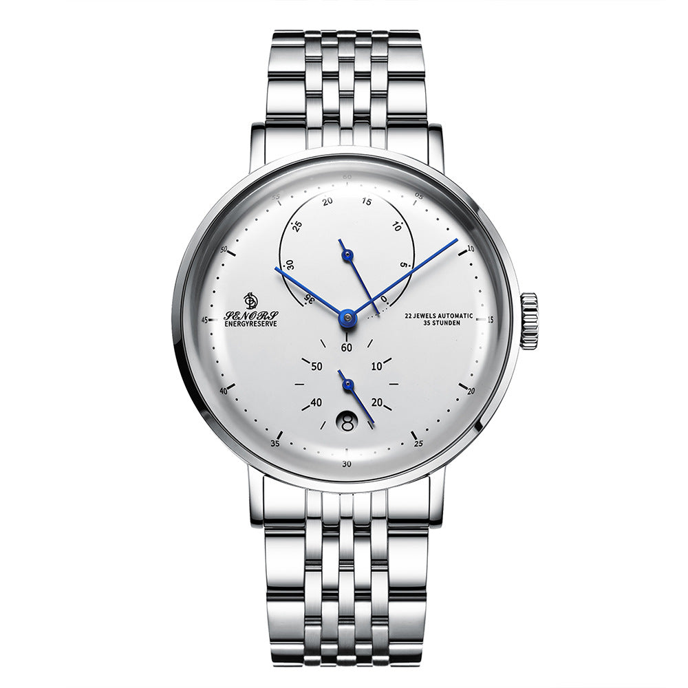 Men Automatic Mechanical Watch – MIYOTA Japan Movement 43mm Business Stainless Steel Waterproof Wristwatch