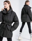 Plus Size Women's Mid-length  Cotton coat