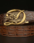 BeltCrocodile Buckle Men Belt Real Cowhide Automatic Buckle Casual