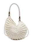 Women’s Handmade Woven Bag – European & American Retro Shell Shape