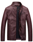 Men's leather PU leather jacket