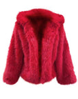 Women’s Gradient Faux Fur Coat – Thickened Autumn & Winter Street Style Jacket