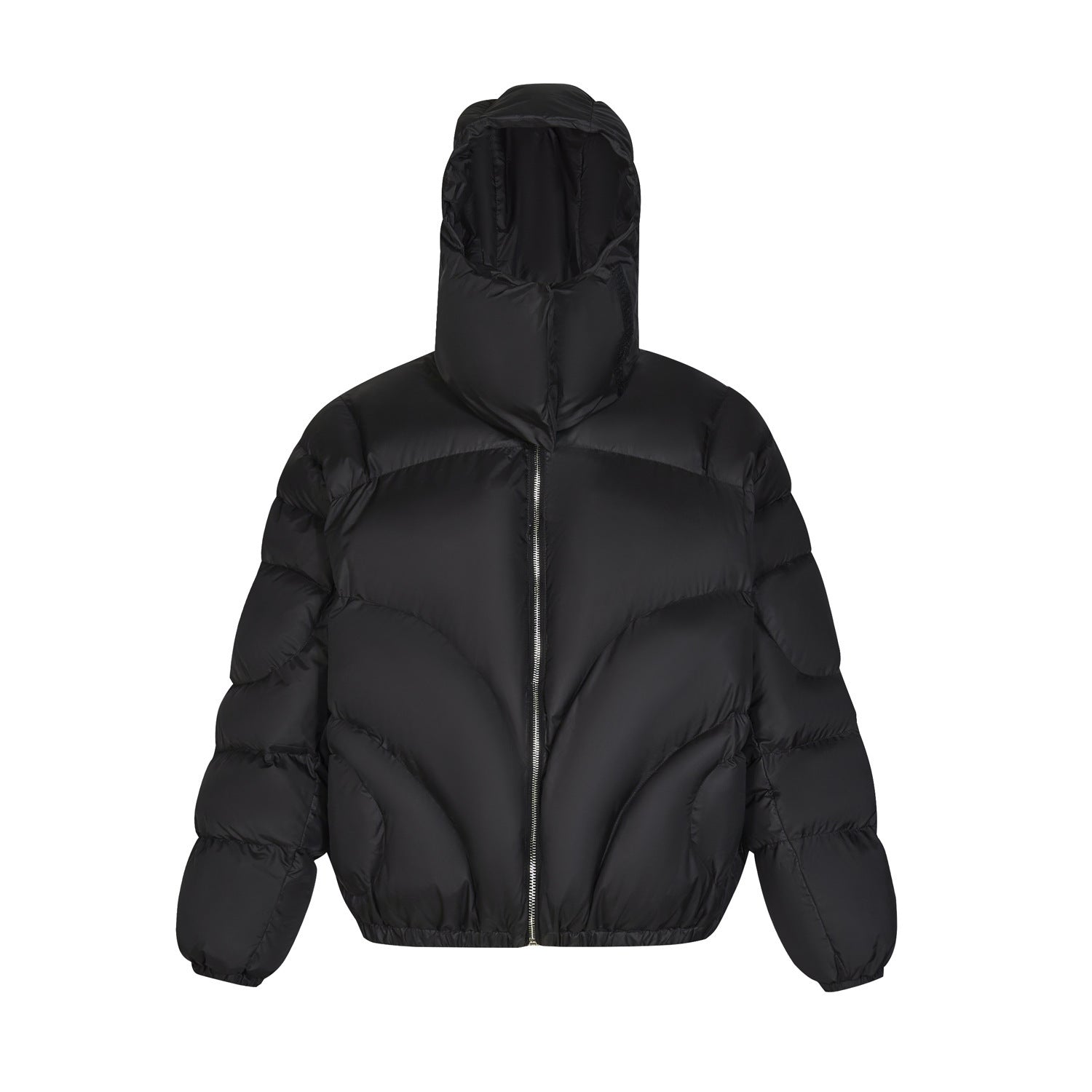 Unisex Thick Cotton Padded Jacket – Detachable Hood &amp;amp; Collar Winter Coat