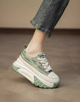 Women's White Summer Shoes - Breathable Casual Sneakers - Lightweight Walking Shoes for Women