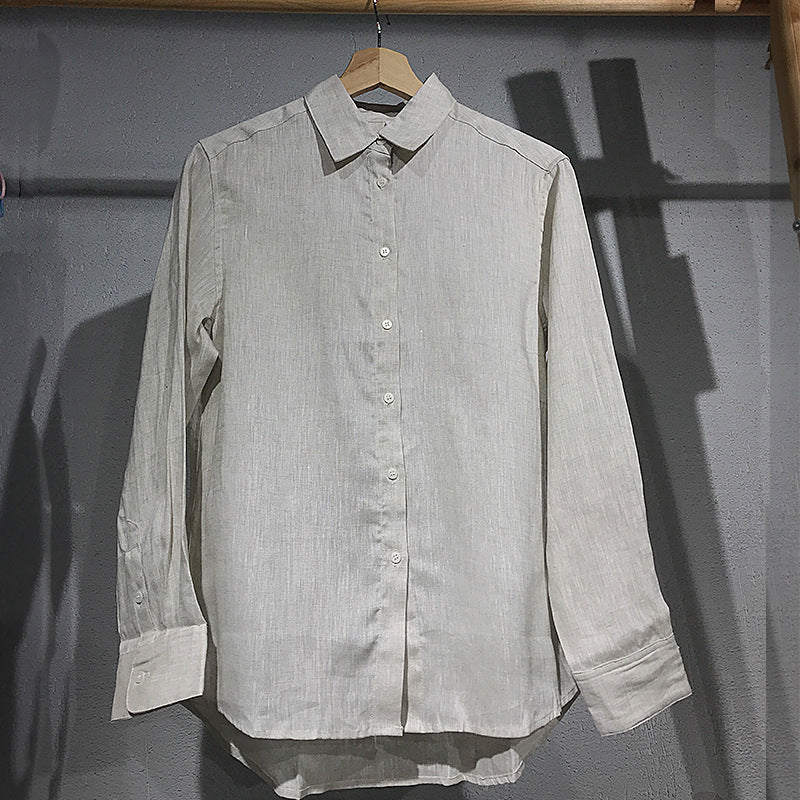 Women&#39;s Pure Linen Shirt