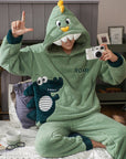 Men's Plush Thickened Housewear Pajamas