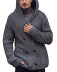 Long Sleeve Knitted Coat Men