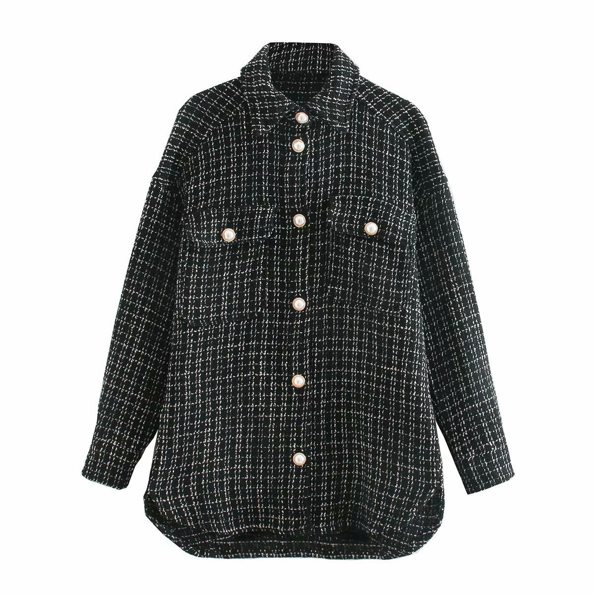 Women Plaid Pattern Thick SHIRT