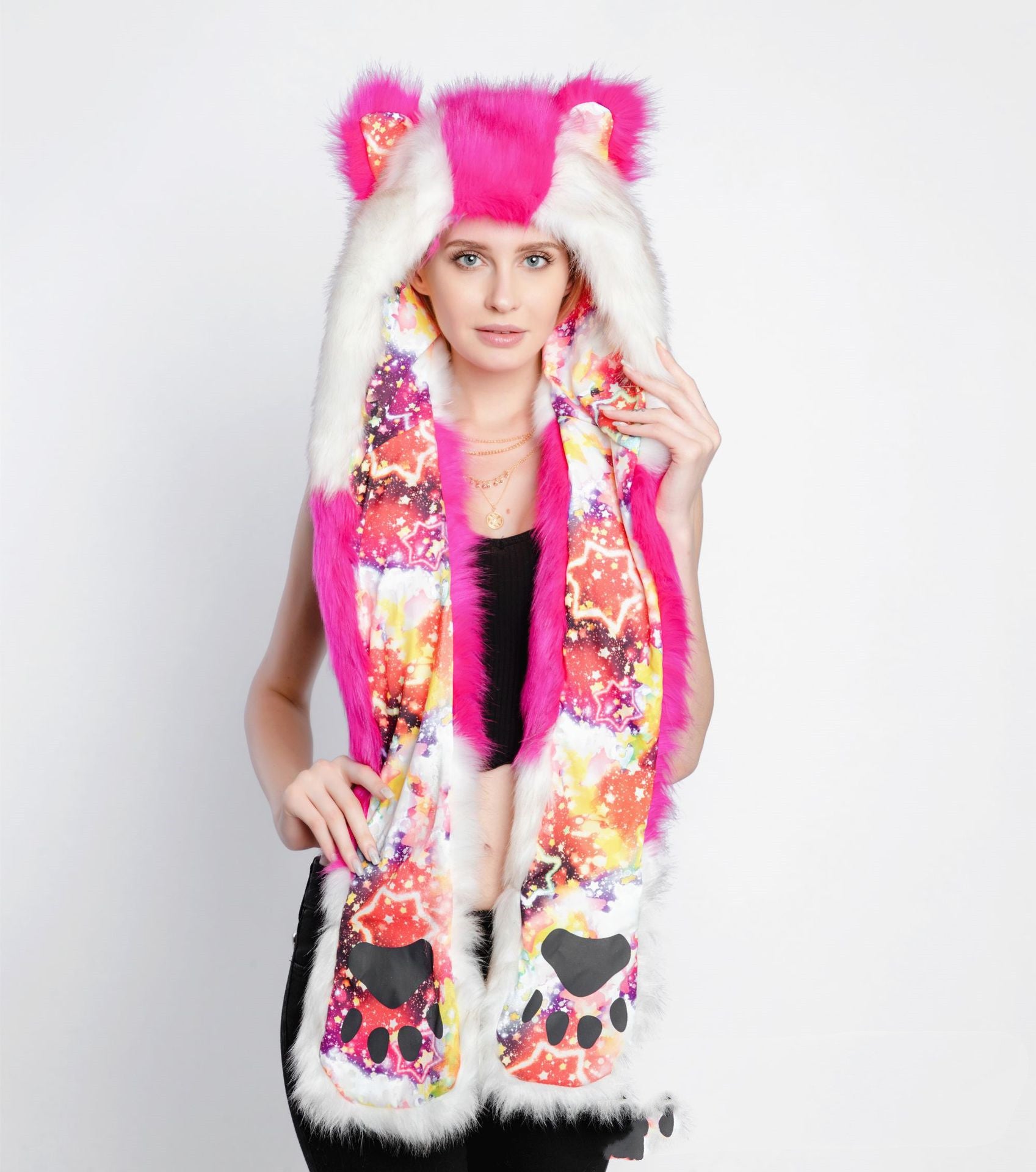 Cartoon Animal Hat Scarf Glove One