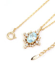 Retro Natural Sky Blue Necklace WOMEN