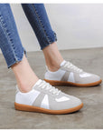 Shallow Flat Bottom  Women Lace-up Shoes