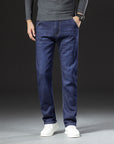 Men's Lambswool Fleece Padded Jeans Winter