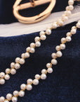 Hand-woven pearl necklace