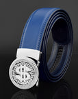 Belt Men's Leather Automatic Buckle