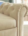 Beige Multifunctional Storage Rectangular Sofa Stool ( USA ONLY + 3 TO 5 DAYS SHIPPING)