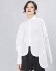 Women's cotton Loose Long Sleeve Shirt