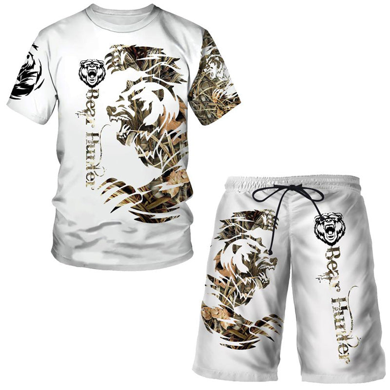 3D Printed Men's T-shirt Sports Suit AliFinds
