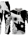 3D Wolf Print Tracksuit Men Sportswear Hooded Sweatsuit Two Piece Outdoors Running Fitness Mens Clothing Jogging Set AliFinds