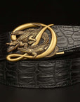 BeltCrocodile Buckle Men Belt Real Cowhide Automatic Buckle Casual