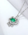 Natural Emerald Necklace Women's