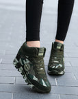 Women's Casual Camouflage Increased Sneakers