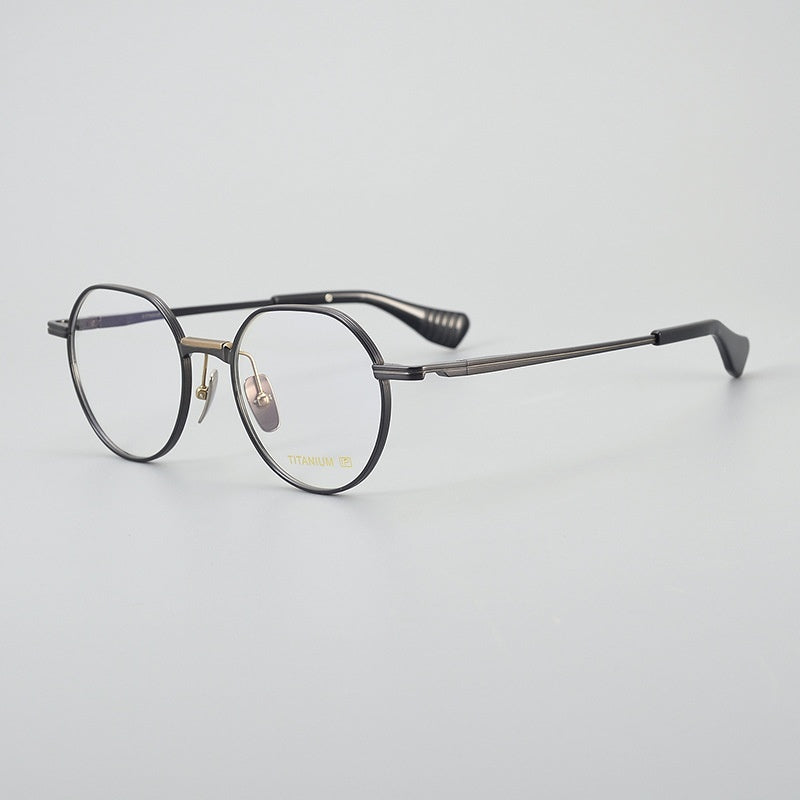 Ultra Light Pure Titanium Vintage Round Frame Spectacle