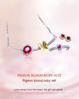 Natural Pigeons-blood Ruby Set