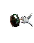 Natural Black Opal Ring For Women (3 to 7 days shipping)