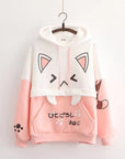Women’s Forest Fleece Hoodie – Cozy Autumn & Winter Cartoon Style