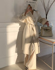 Long Fur Lapel Extended  Overcoat