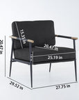 Lounge Chair Armchair With Metal FramE ( USA ONLY + 3 TO 7 DAYS SHIPPING)