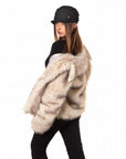 Fur Cotton-padded Wool Coat-Jacket